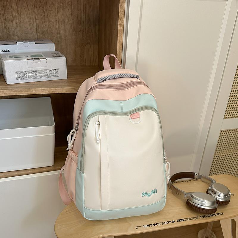 School bag 2025 new high school students high value school bag niche cute girl versatile large capacity travel backpack