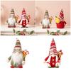Christmas Gnomes Plush with Gift Bag Handmade Xmases Tomte Swedish  Gnomes Figurines for Home Office Decorations