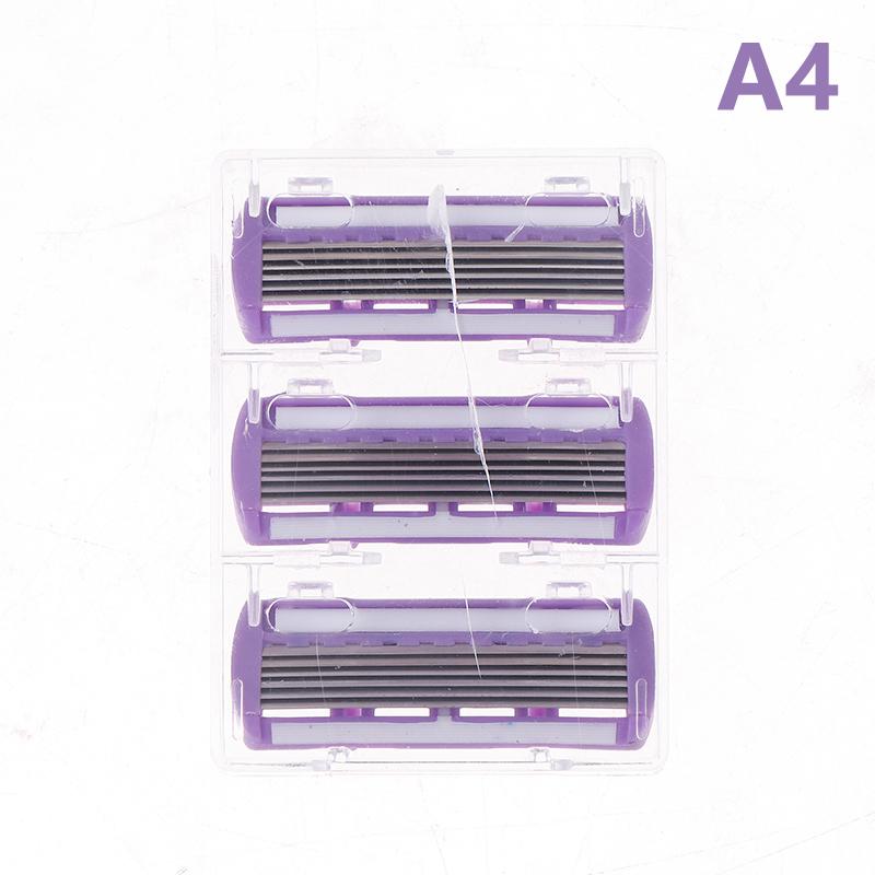 

6 слоев безопасной бритвы для мужчин и женщин, волос на теле, бикини, безопасной бритвы, лезвия для женской эпиляции, бритвенные сменные головки as the picture