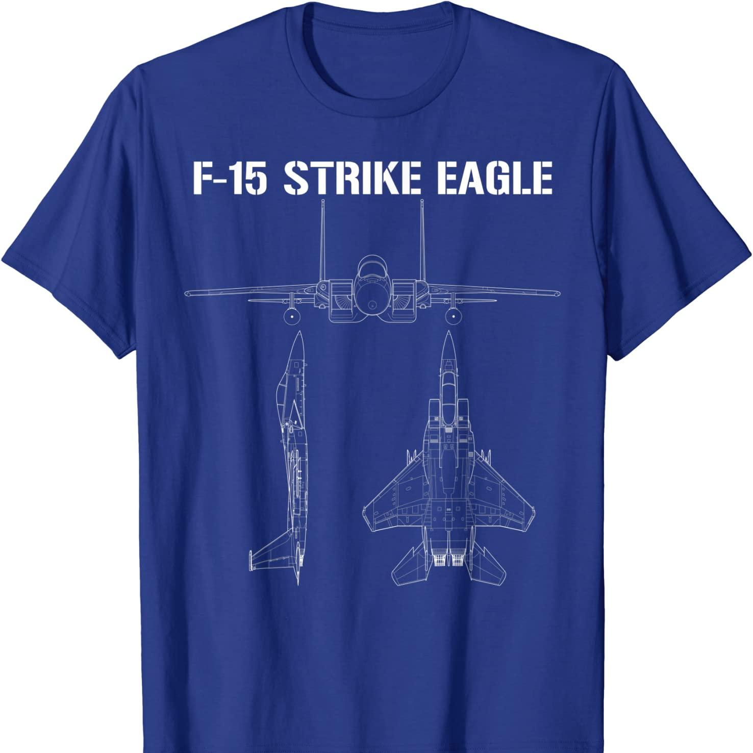 F15 Strike Eagle Shirt Vintage Military Pilot Tee S
