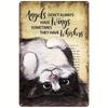 Vintage Metal Wall Art Cat Angel Quote Home Decor