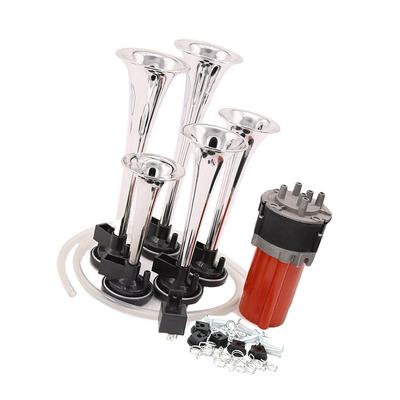 Kit tromba d'aria jazz musicale a 5 trombe da 12 V e 130 dB per auto, SUV, camion, furgone, barca