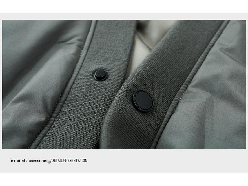 Men's Lightweight V-Neck Down Vest - Warm, Trendy, Plus Size Sleeveless Outerwear for Fall & Winter