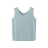 Summer Sand-Washed Double Crepe Silk V-Neck Vest - Women's Solid Casual Wear