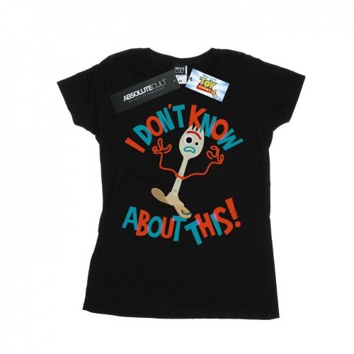 

Disney Womens/Ladies Toy Story 4 Forky I Dont Know About This Cotton T-Shirt
