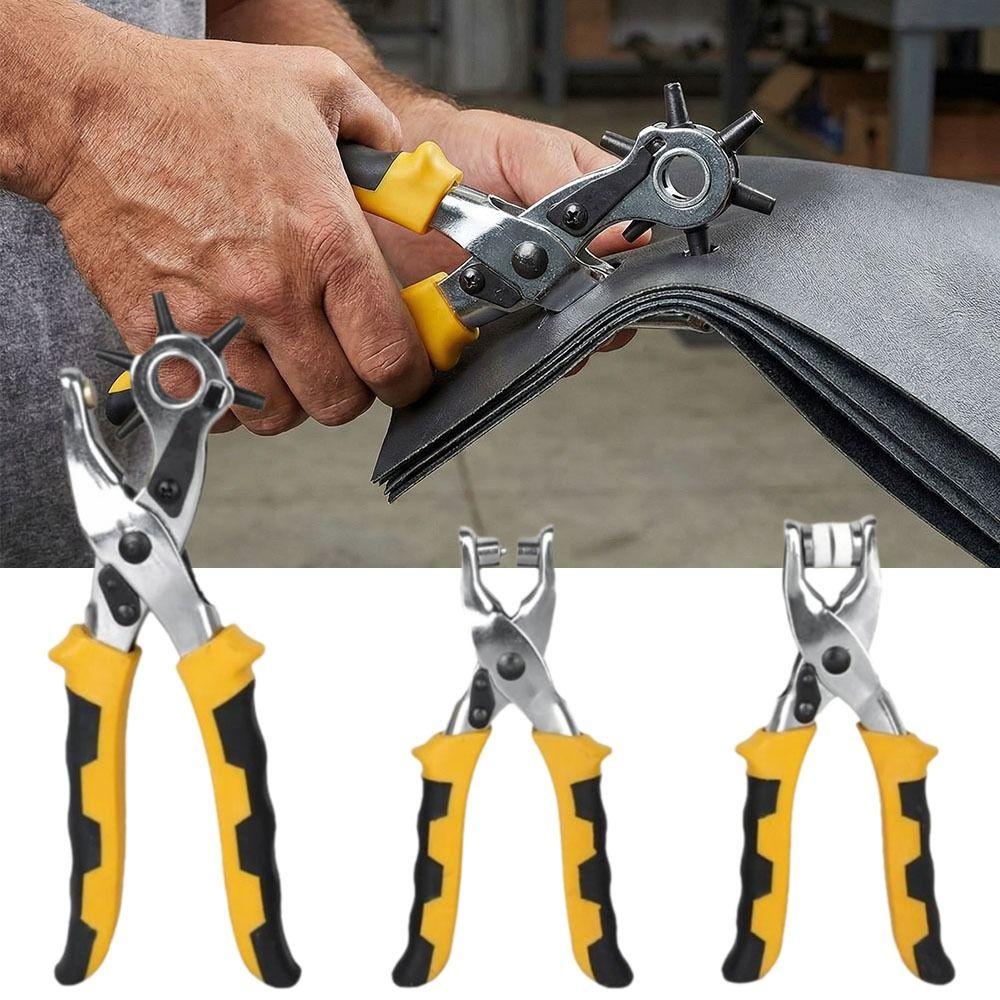 Round Hole Snap Fastener Plier Multi-function Hole Punch Plier Button Press Tool Fabric Canvas