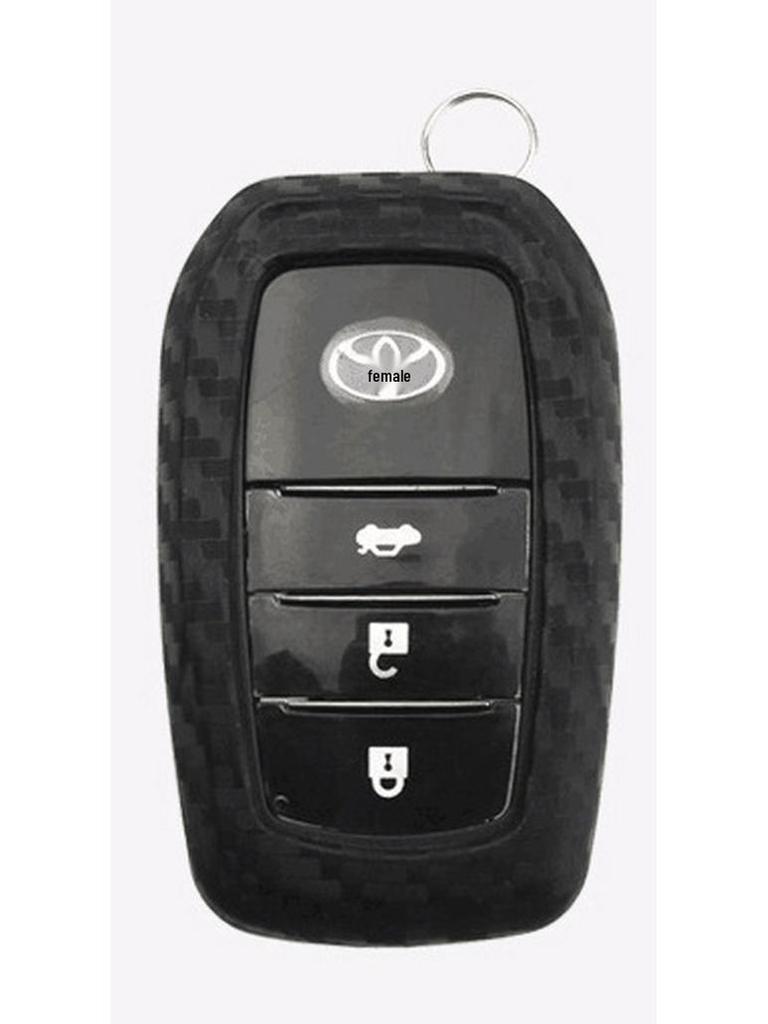 Toyota Camry/CHR/IZOA/RAV4 Silikon Kohlefaser Schlüsselhülle