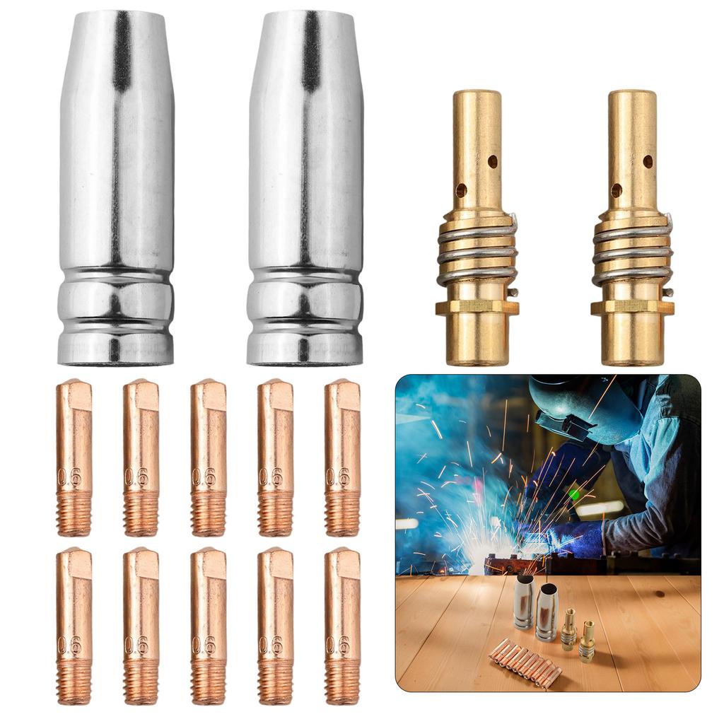 For MB 15AK MIG Welding Torch Welding Nozzle Welding Accessory 0.8mm Aperture Welding Torch Smooth Wire Feed Threadless Design