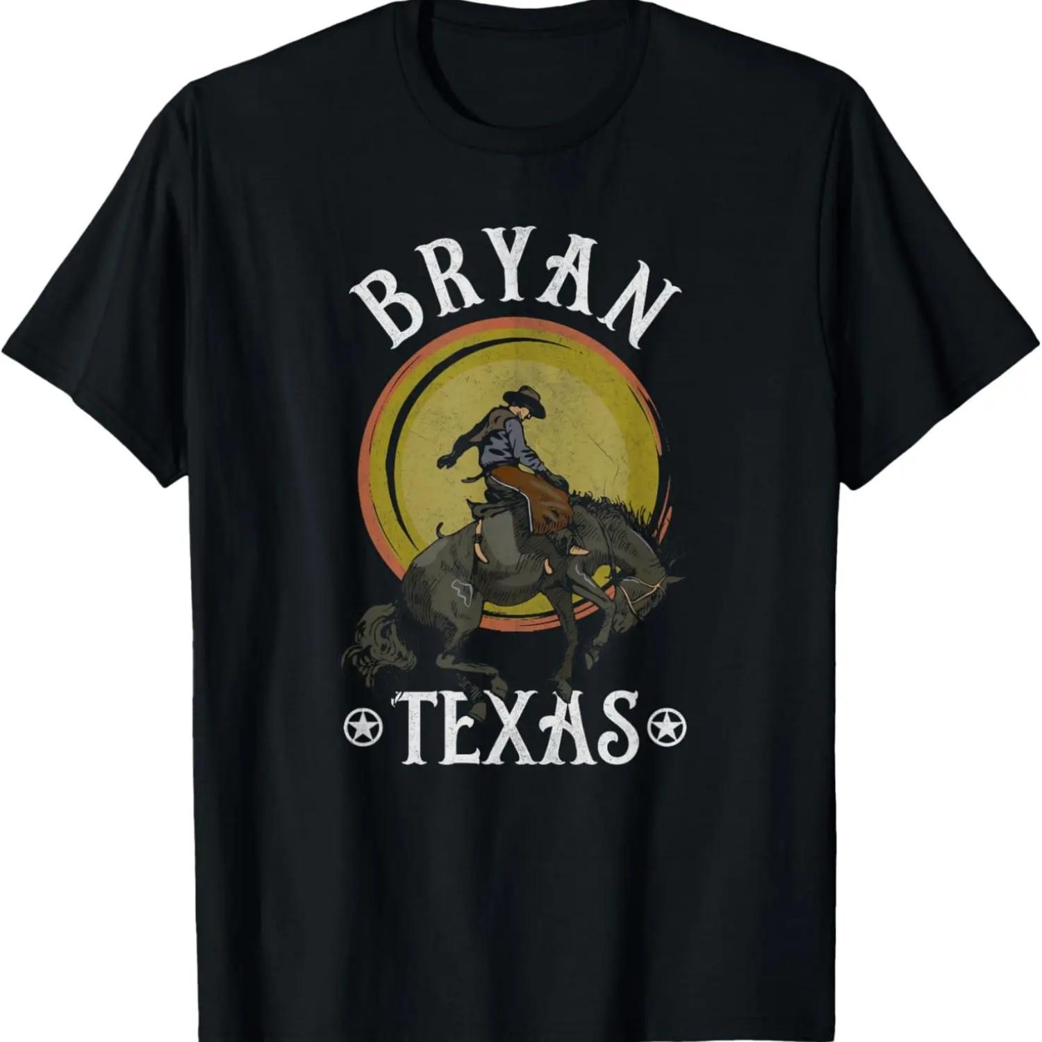 

Bryan Texas Retro TX Vintage City T-Shirt S чёрный