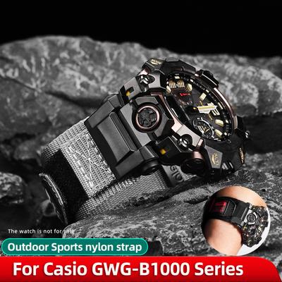 Loop Nylon Canvas Watch Band For Casio G-SHOCK Big King 3rd Generation 5713 GWG-B1000 Watchstrap Mens Outdoor Sports Watch Chain