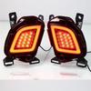 Powerful For Toyota Highlander 2015-2018 Rear Bumper Reflector Lights LED Fog Lamp Brake Light Turn Signal