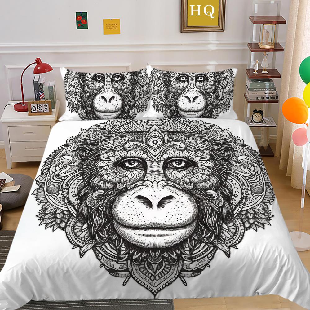 3D Datura Bedding Set Indian Style Duvet Cover 2/3pcs UK/US/AU/DE/UE Full Size Super Big Bed Room Washable Soft and Quick Drying Home Decoration