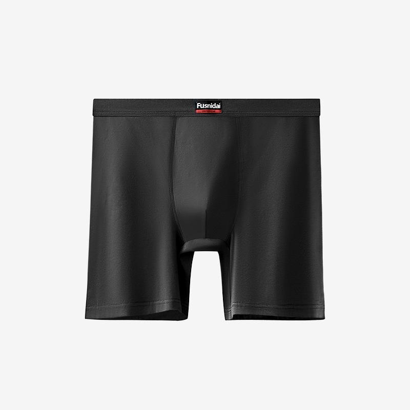 Cotton High Waisted Men's Plus Size Flat Corner Underwear Extended Length and Increased Breathability