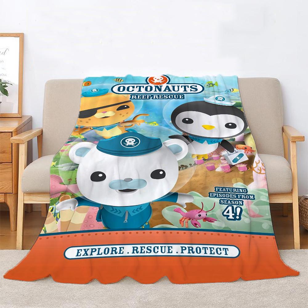 The Octonauts Thermal Blankets for Bed Blanket 150cm X 200cm Knitted Plaid Home Interior Luxury Bedding Beach Towel Throw Knee &