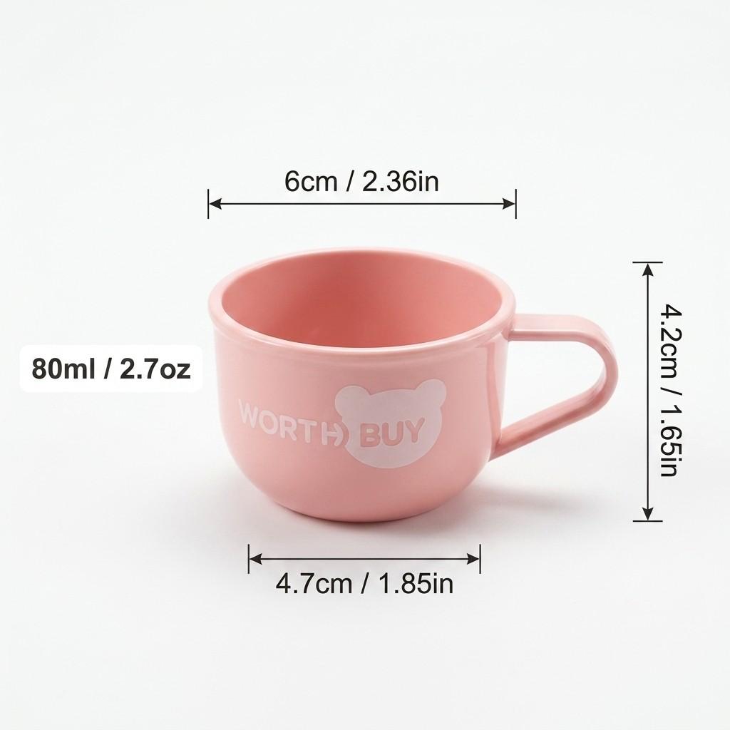 Kawaii Cute 304 Stainless Steel Coffee Mug Kids Milk Cup Anti-scald Plastic Tea Water Cups Portable Unbreakable Home Drinkware