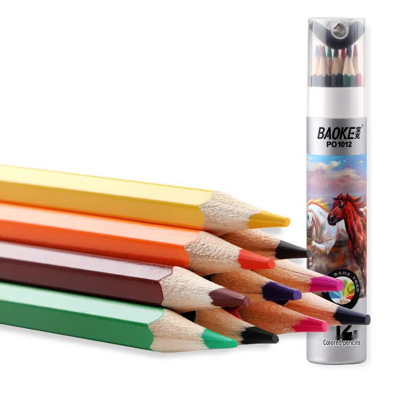 BAOKE Hexagonal Wooden Oil-based Colored Pencils Set