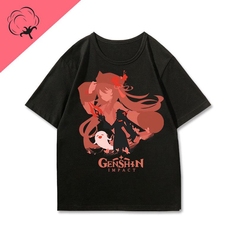 Genshin Impact T Shirt Cotton Crewneck Short Sleeve Printed Tee Harajuku Gamer Clothes 2025 New Style Camisa Y2k Graphic Tee