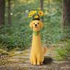 Handcrafted Quirky Dog Vase Whimsical Slim Puppy Sculpture Dog Flower Vase Decorative Vase for Desk Shelf