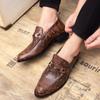 Fashion Brand Cowhide Leather Shoes Lightweight MaleAll-match Loafers 2024 new Leather Men's Casual Flats Classic Men Shoes For Wedding