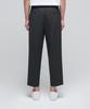 MUSINSA STANDARD Lightweight Loose Tapered Hidden Banding Crop Slacks [Charcoal Gray]