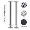 Undermount Sink Support System 2Pcs Adjustable Stainless Steel Brackets Perfect for Kitchen and Bathroom Applications