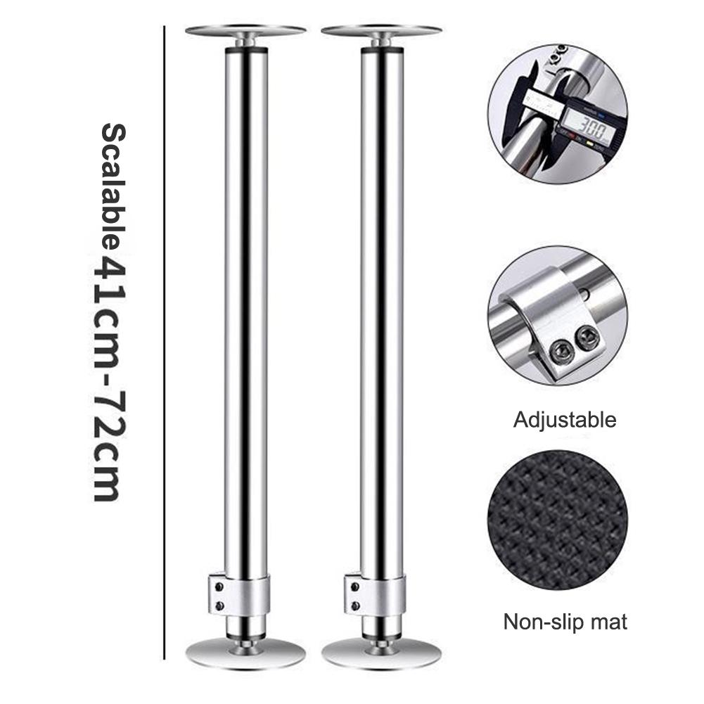 Undermount Sink Support System 2Pcs Adjustable Stainless Steel Brackets Perfect for Kitchen and Bathroom Applications