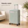 19-Inch Expandable Suitcase with Universal Wheels and Password Lock - Large Capacity and Deep Compartment