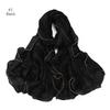 Good Quality Luxury Silver Thread Crepe Plaid Shawl Scarf Polyester Gilt Shiny Headscarf Head Covering Women Hijab