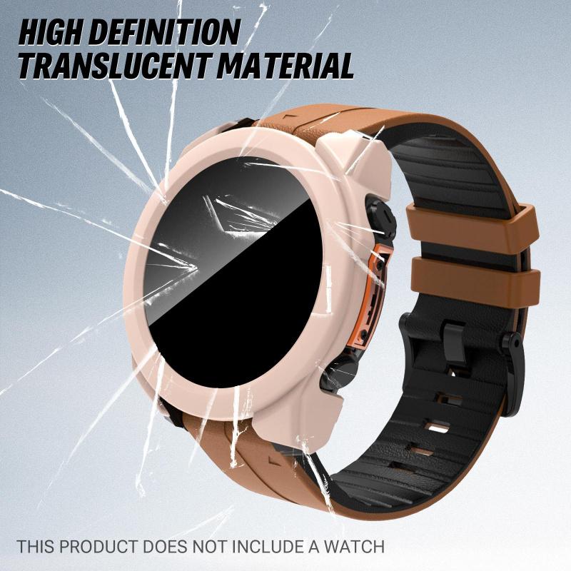 BUSKOZ Soft TPU Case for Garmin Fenix 8 Smartwatch Screen Coverage Scratch & Fingerprint Resistant Anti-Slip for Men Women