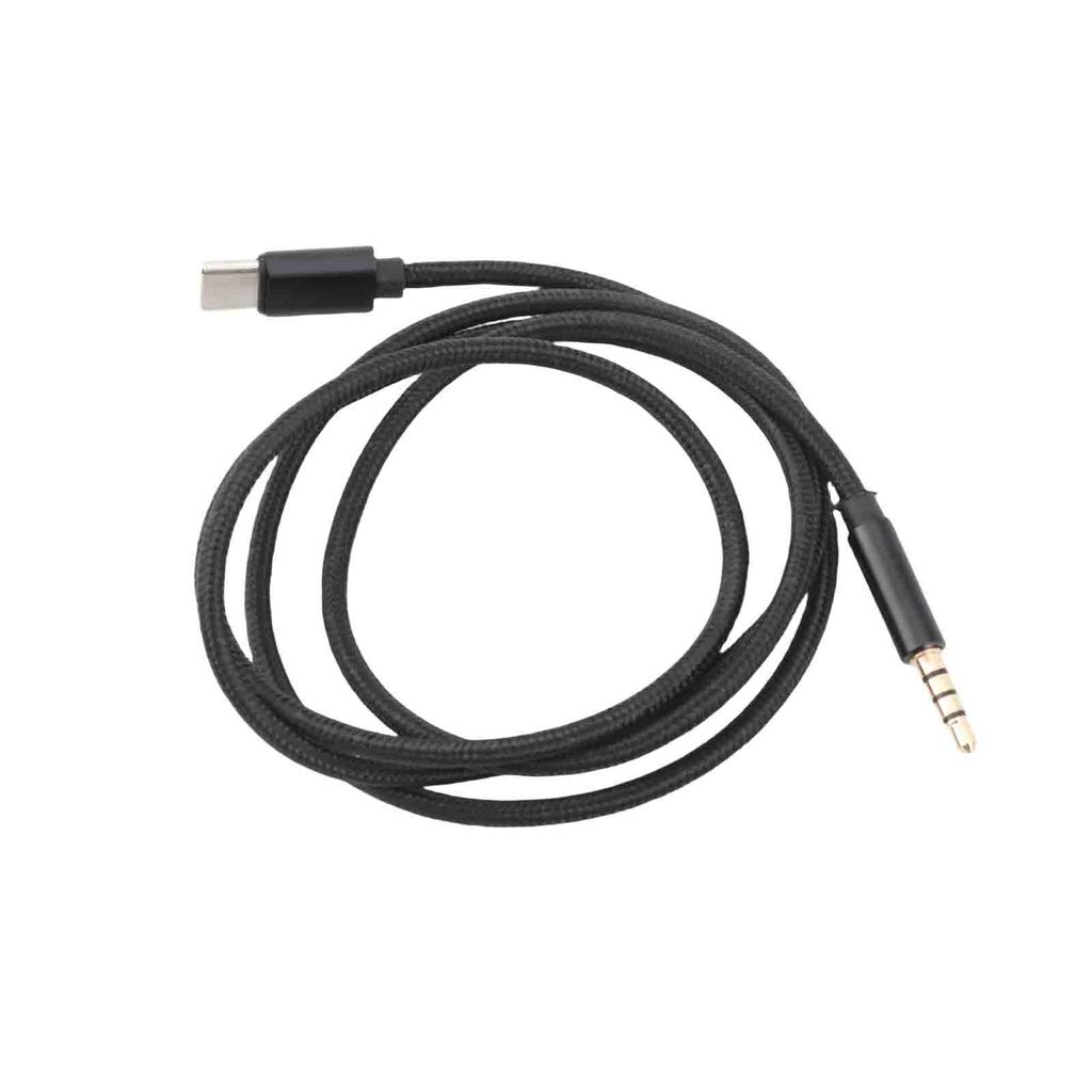 Type C Male To 3.5mm TRRS Male Audio Cable 3.12ft USB C To 3.5mm Headset Car Home Stereo Adapter Cord, 3.12ft Black