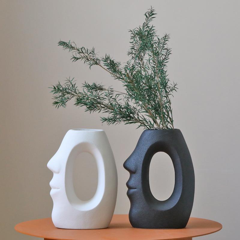 European Ceramic Vase for Home Décor: Ideal for Living Rooms, TV Cabinets, and Wine Cabinets - Perfect for Dried or Hydroponic Flowers