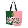 AKA Sorority 1908 Print Shoulder Bag for Women Girls Reusable Large Capacity Grocery Shopping Tote Bag Women Hand Bags