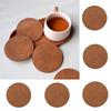 Home Decor Waterproof Faux Leather Cup Coaster Heat Resistant Circular Round Cup Pads Placemat Bar Counter