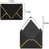 10 Pcs A7 - The Luxury Shiny 5x7 Black Envelopes Is Perfect For Invitation