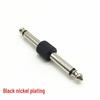 Copper Nickel-Plated 6.35mm To 6.5mm Dual Core Audio Adapter Plug for Keyboards and Mixers