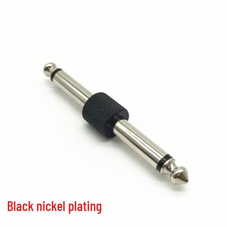 Copper Nickel-Plated 6.35mm To 6.5mm Dual Core Audio Adapter Plug for Keyboards and Mixers