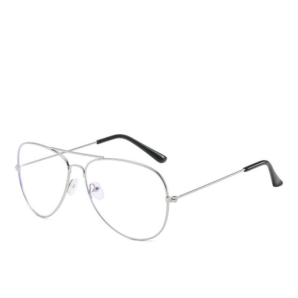 PC Metal Frame Glasses Transparent Business Reading Eyewear 3 Color Anti Blu-ray Glasses  Men
