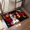 Custom Name Personalized Kiss Rock and Roll Print Carpet, Versatile Home Decor Rug, for Playroom, Apartment, Balcony, Entryway, Hallway Gift