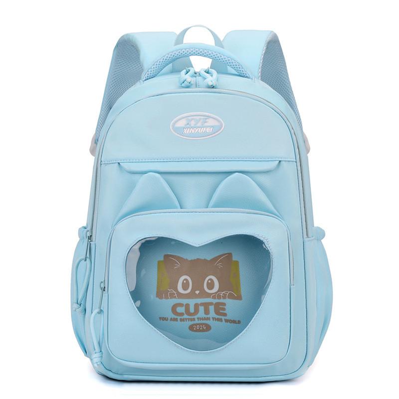 Adorable Kawaii Cat Kids Backpack Lightweight And Spacious For Elementary School Use