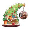 Photo Christmas Tree Diamond Painting Tabletop Ornaments Kit Wood Diamond Painting Desktop Decorations Bedroom Table Decoration