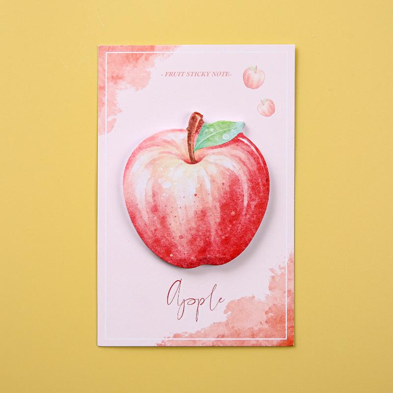 Cute Melon and Fruit Post-it Notes for Students, High-value Fruit Sticky Notes Can Be Torn, Leave a Message, Note Sheet N Times Sticker