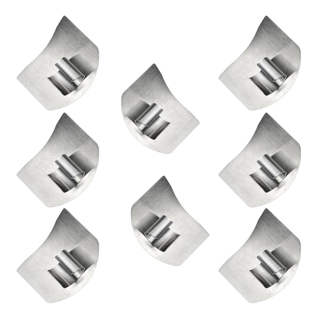 Portable Steel Finger Guard Kitchen Tool For Safe Cutting Comfortable Design Suitable Beginners Professional Use