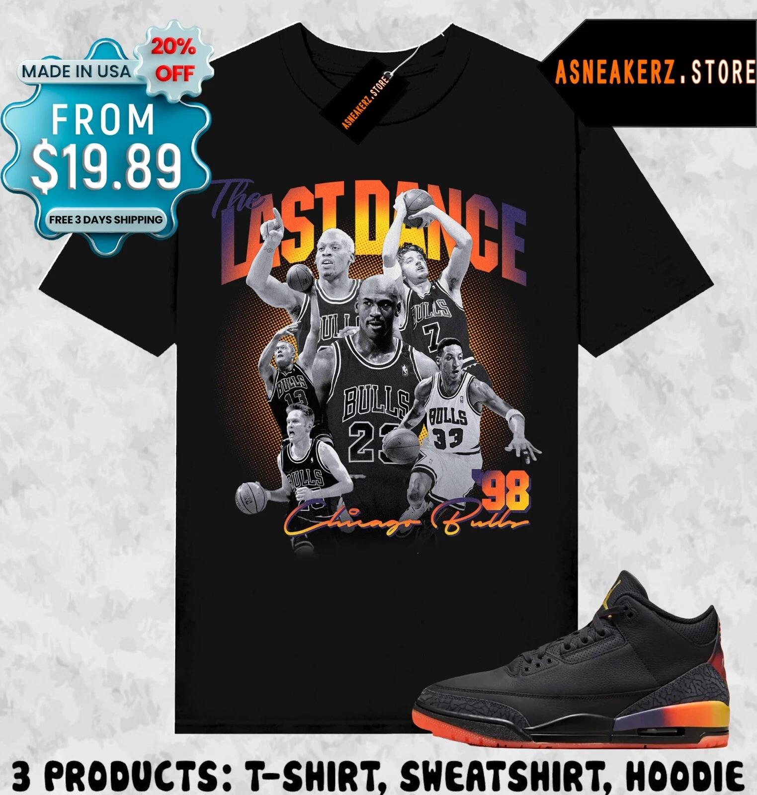 

Tee Shirt Matching AJ 3 J Balvin Rio To Match Sneaker The Last Dance MJ T shirt 4XL