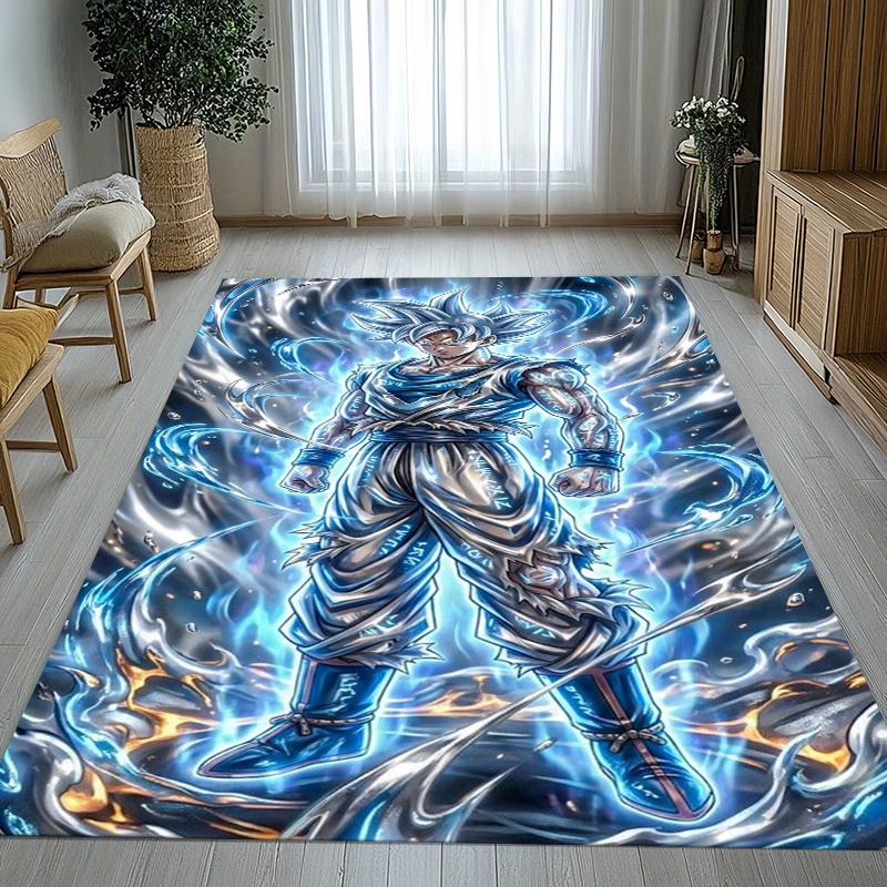 Anime D-Dragon Ball Game Cartoon Living Room Non-Slip Area Rug Soft Carpet for Bedroom Kids Playroom Sofa,Home Decor Doormat