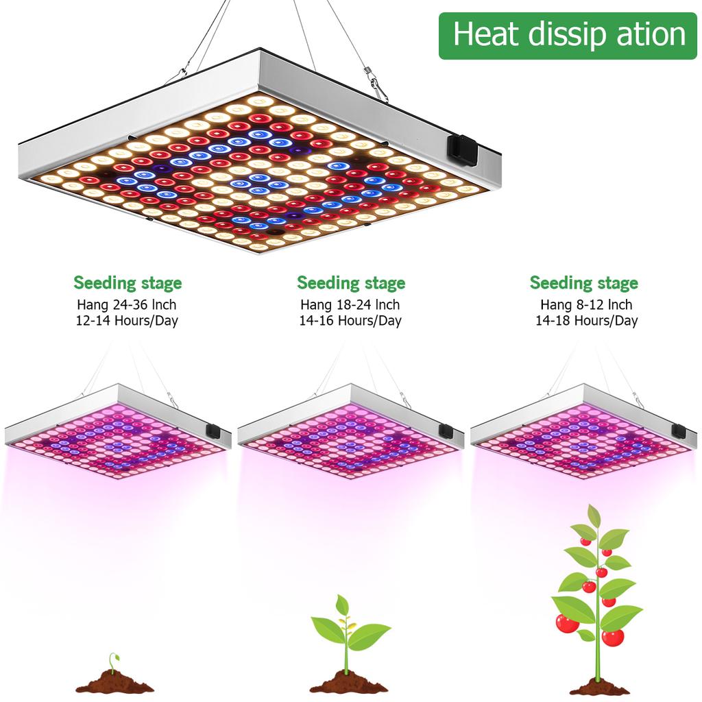 3000W LED Grow Light Panel Full Spectrum Phyto Lamp AC85-265V EU/US ...