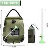 Solar Shower Bag, 20L Solar Shower Portable Camping Solar Shower, 45 ¡ã C Outdoor Shower Bag with Switchable Solar Heated Shower Head
