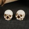 Halloweenská lebka Dekorace Miniaturní pryskyřičná figurka Pro párty a jako dárek