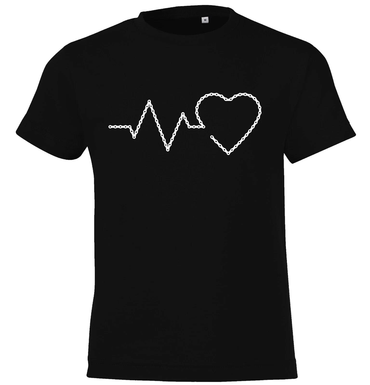 Youth Designz Kids Bike Chain Heart kids boys T-Shirt Heart Heart Logo Print Love Bike 150