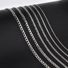 925er Sterlingsilber Kubanische Gliederkette Halskette Massive Silber Panzerkette für Herren Damen Hip Hop Schmuck
