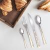 4/24 Pieces High Quality Stainless Steel Cutlery Set Knives Forks Spoons Silvery Flatware Tableware Kitchen Restaurant Utensils